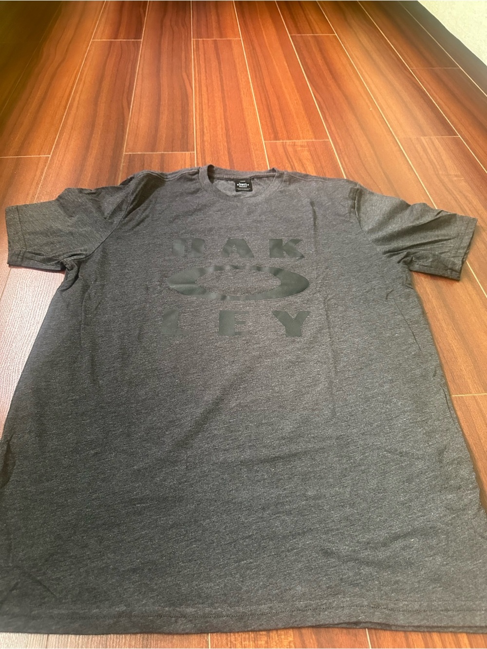 Oakley Charcoal Gray Logo Short Sleeve Tee